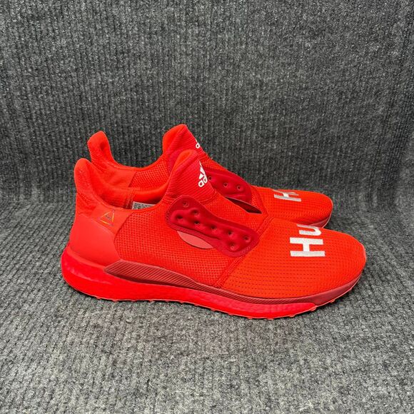 Adidas Solar Hu Glide Pharrell Power Red Athletic Shoes Mens Size 11 EF2381 - Picture 1 of 9